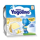 Desert Nestle Yogolino Gris cu lapte si vanilie, +6 luni, 4x 100g