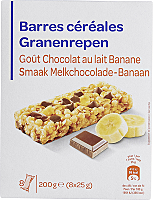 Batoane cu cereale, ciocolata & banane Carrefour200 g