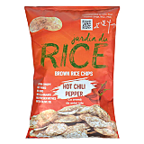 Chipsuri din orez brun Jardin du Rice cu ardei iute, 50 g