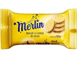 Biscuiti cu crema de cacao Merlin 52g