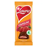 Ciocolata Laura cu crema de capsuni 92g