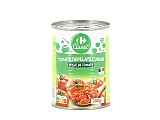 Tomate depelate cuburi Carrefour Classic, in suc de tomate 380g
