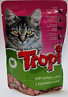Hrana umeda completa Tropi pentru pisici adulte, cu curcan, 100 g