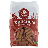 Paste integrale Tortiglioni Carrefour Classic n. 70, 500 g