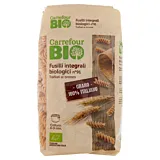 Paste integrale bio Fusilli Carrefour Bio n. 91, 500 g