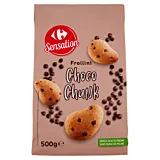 Biscuiti Carrefour Sensation cu fulgi de ciocolata 500 g