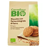 Biscuiti Carrefour Bio cu faina integrala de grau 300g
