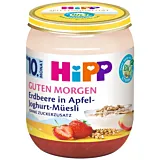 Piure Hipp Buna Dimineata cu mere, capsuni, iaurt si musli, de la 10 luni, 160 g