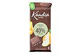 Ciocolata Kandia cu bucati de pere, 40% cacao 80g