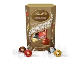 Bomboane de ciocolata asortate Lindt Lindor cu umplutura cremoasa 137g