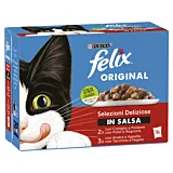 Hrana umeda pisici Purina Felix Selectie Delicioasa mix 10 x 85g