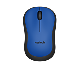 Mouse Silent M220 Logitech, Wireless, 1000 Dpi, Blue