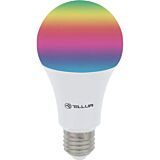 Bec inteligent LED E27 Tellur, Wireless, 10W, 1000lm, Lumina Alba Rece/Calda, RGB, Reglabil, Reglabil, Compatibil iOS/Android