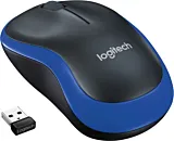 Mouse wireless Logitech M185, Negru / Albastru