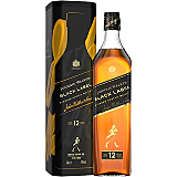 Whisky Johnnie Walker Black Label 40% alc., 12 ani, 0.7 L, Cutie Metalica