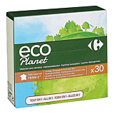 Detergent tablete pentru spalarea vaselor, Carrefour Eco Planet, 30 bucati