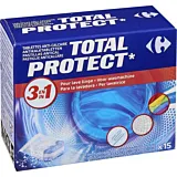 Tablete anticalcar Carrefour, 3in1, Total Protect, 15 bucati