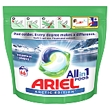 Detergent capsule Ariel All in One Podus Arctic Edition, 66 spalari