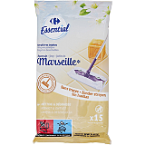 Servetele pardoseala Carrefour Essential cu sapun de Marsilia 15 buc
