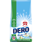 Detergent de rufe pudra Dero 2in1 Iris Alb, 100 spalari, 7.5 kg