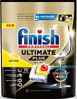 Detergent capsule pentru masina de spalat vase Finish Ultimate Plus Lemon, 70 spalari