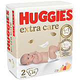 Scutece Huggies Extra Care marimea 2, 3-6 kg, 24 buc