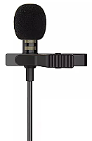 Microfon Platinet PMLLCB pentru inregistrare, tip lavaliera, Negru