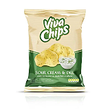 Chips cu smantana si marar Viva 100g