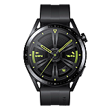 Smartwatch Huawei Watch GT 3 Jupiter-B19S, Black / Black Fluor elastomer Strap