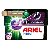 Detergent capsule Ariel All in One Pods, Revita Black, 22 spalari