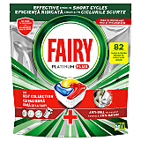 Detergent pentru masina de spalat vase Fairy Platinum Plus Lemon,  82 spalari