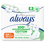 Absorbante Always Cotton Protection Ultra, 12 bucati