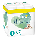 Scutece Pampers Harmonie XXL Box, Marimea 1, 2-5 kg, 102 buc