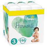 Scutece Pampers Harmonie XXL Box, Marimea 3, 6-10 kg, 180 buc