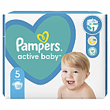 Scutece Pampers Active Baby, marimea 5, pana la 12 ore de protectie, 11-16 kg, 38 buc
