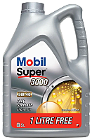 Ulei motor Mobil Super, 3000 X1, 5W40, 5 L (4 L + 1 L gratis)