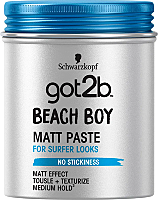 Pasta texturizanta cu efect mat, Got2b Beach Boy Matt Paste, 100 ml
