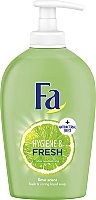 Sapun lichid Fa Hygiene & Fresh Lime, efect anti-bacterian, pH neutru, 250 ml
