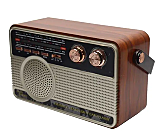 Radio portabil retro Kemai MD-506BT, Acumulator Incorporat, Telecomanda, Bluetooth, AUX, USB, TF Card, FM/AM/SW