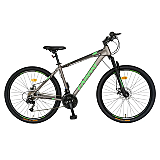 Bicicleta de munte Carpat C2970A, aluminiu, 29", Gri/Negru/Verde