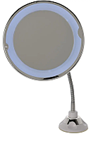 Oglinda de machiaj cu LED, 20.2x40 cm, Marire 7x, Alb