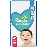 Scutece Pampers Active Baby Maxi Pack, Marimea 4+, 10-15kg, 58 bucati