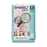 Scutece ecologice pentru bebelusi, Bambo Nature, marimea 6, 18+ kg, 18 bucati