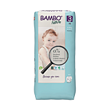 Scutece ecologice pentru bebelusi, Bambo Nature, marimea 3, 4-8 kg, 52 bucati