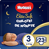 Scutece-chilotel de noapte Huggies Elite Soft Pants (nr 3), 23 buc, 6-11 kg