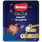 Scutece-chilotel de noapte Huggies Elite Soft Pants (nr 6) 15-25kg, 16 bucati