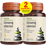 Ginseng siberian Alevia, 1+1, 30 comprimate