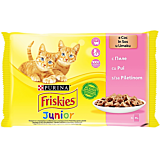 Hrana umeda pentru pisici Friskies Junior, cu pui in sos, 4 x 85 g
