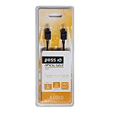 Cablu audio optic Poss AUD09, 1.5m, negru