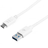Cablu Type-C Poss PSUBC3-1, USB 3.0, 1 m, Alb